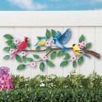Songbirds on Tree Metal Outdoor Wall Decor | Collections Et