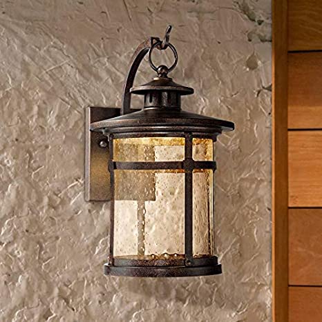 Callaway Rustic Outdoor Wall Light Fixture LED Bronze 11 1/2 .