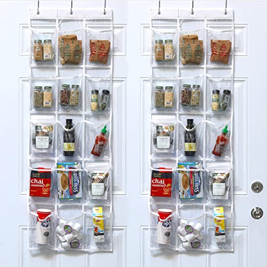 Amazon.com: 2 Pack - SimpleHouseware Crystal Clear Over The Door .