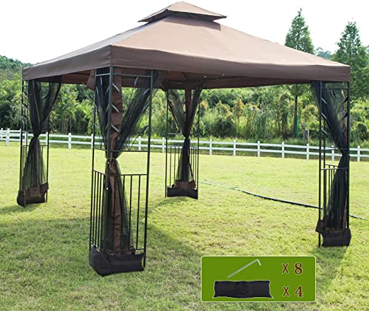 Amazon.com : FDW Canopy Tent Grill Gazebo for Patio Outdoor Canopy .