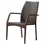 Canoga Set Of 2 Wicker Patio Chairs - Multi Brown - Christopher .