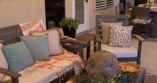 Coastal Summer Patio Decor - Rustic touches and a little whimsy .