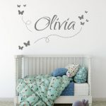 Personalised Name Wall Stickers - A beautiful kids name wall .