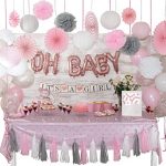 Amazon.com: +100 Pcs Baby Shower Decorations for Girl | White .
