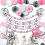 RainMeadow Premium Baby Shower Decorations for Girls Kit It's A .