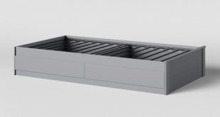 Twin Osa Kids Platform Bed With Drawers Light Gray - Pillowfort .