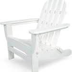 Amazon.com : POLYWOOD AD5030WH Classic Folding Adirondack Chair .
