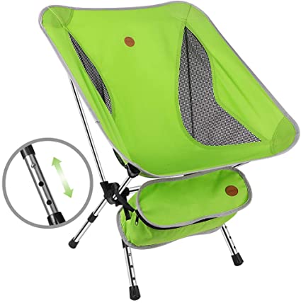 Amazon.com : Awenia Portable Camping Chair Adjustable Height .