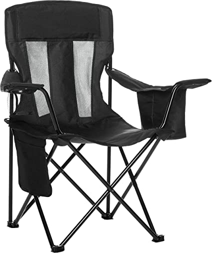 Amazon.com : AmazonBasics Mesh Folding Outdoor Camping Chair With .
