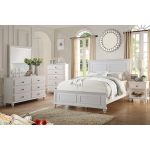 Country Living Bedroom Furniture Classic White Color 4pc Set Queen .