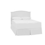 StyleWell Colemont White Wood Curved Back Queen Size Headboard .