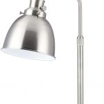 CO-Z Silver Desk Lamp, Modern Metal Task Lamp with LED Bulb .
