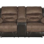 Earhart Reclining Loveseat with Console | Ashley Furniture HomeSto