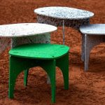 Luken flat-pack furniture is made from recycled plastic bottles in .