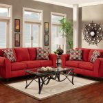Red Sofa And Loveseat | Red couch living room, Red sofa living .