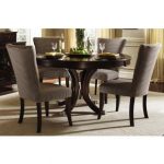 Dream Furniture Teak Wood 4 Seater Luxury Round Dining Table Set .