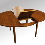 Danish Modern Teak Round Dining Table Extendable - this is the .