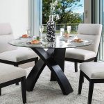 Furniture of America Evans Round Glass Dining Table - Walmart.com .