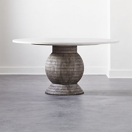 Balance Round Pedestal Dining Table + Reviews | C