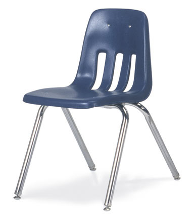 Virco 9000 Series School Chair- Navy (18" H) - 9018 | School .