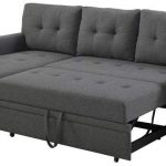 Lilola Home Lucca Linen Reversible Sleeper Sectional Sofa - From .
