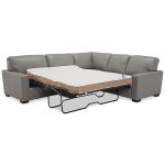 Furniture Ennia 2-Pc. Leather Full Sleeper Sectional Sofa, Created .