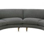 Clarice 2 Piece Curved Fabric Upholstered Sectional Sofa - Club .