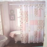 Shabby n Chic Cottage CHENILLE PINK ROSES & ROSEBUDS PATCHWORK .