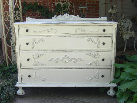 Beautiful White Dresser Shabby Chest Shabby Chic Furniture | Et