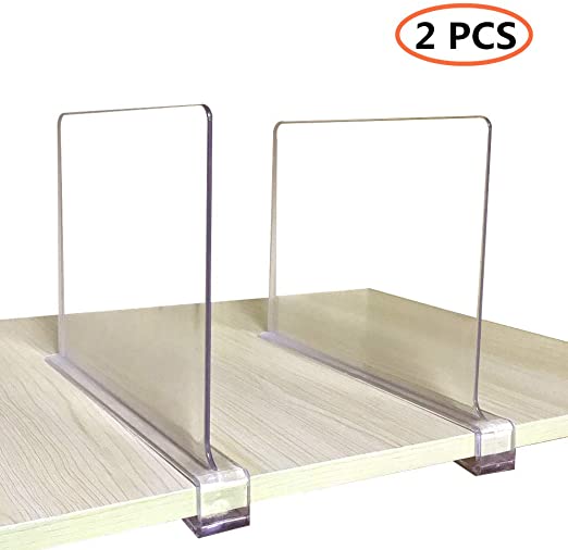 Amazon.com: CY craft Shelf Dividers for Closets, Clear Acrylic .
