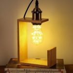 Modern Side Table Lamps Table Lamp Wood Table Light Edison Bulb .
