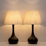 Amazon.com: HAITRAL Nightstand Lamps, Bedside Table Lamps Set of 2 .
