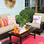 Patio Decor Ideas: Colorful Poolside Seating by Cassie | Farmhouse .