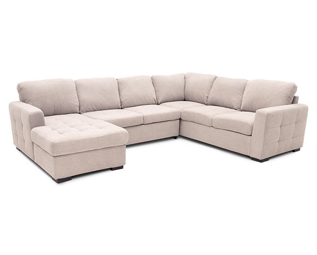 Caruso 3 Pc. Fabric Sleeper Sectional - Furniture R