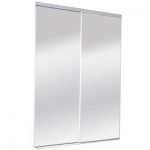 ReliaBilt 9100 Series White Mirror/Panel Steel Sliding Closet Door .