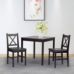 Amazon.com - FDW Dining Kitchen Table Dining Set 3 Piece Wood in .