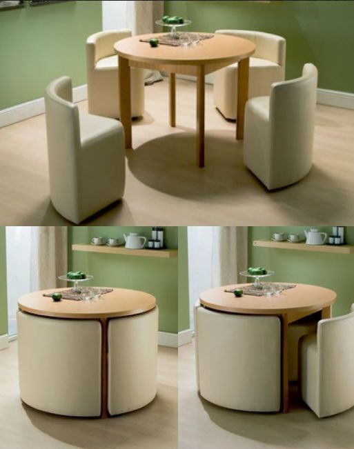 Round Dining Table & Chairs for Small Homes | Dining table chairs .