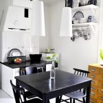 Small Kitchen Design with Dining Table Solution