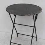 Rustic Round Folding Small Side Metal Outdoor Table - Buy Folding .