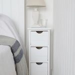 White Bedside Tables in 2020 | Small white bedside table, Side .