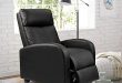 Amazon.com: Homall Recliner Chair Padded Seat PU Leather for .