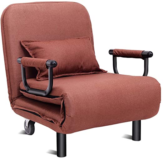 Amazon.com: Giantex 26.5" Convertible Sofa Bed Folding Arm Chair .