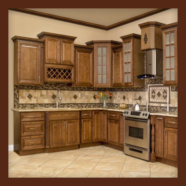 10x10 All Solid Wood KITCHEN CABINETS Villa Cherry RTA for sale .