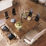 Square table for eight Century Classics Square-To-Square Dining .