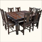 Square dining table seats 8 - Video and Photos | Madlonsbigbear.c