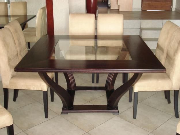square 8 seat dining table - Google Search | Square dining room .