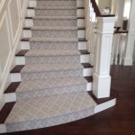 We love this stunning patterned stair runner in a soft beige. If .