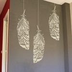 Amazon.com: Feather Large Wall Stencil for Painting - Sizes L/M/S .