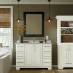 White Bathroom Vanity and Storage Cabinet - Schro