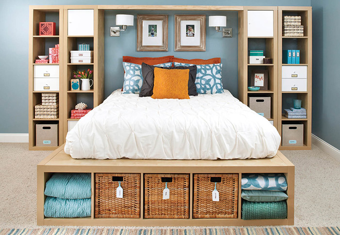 Small Bedroom Storage Ideas: Makes Your Room (Looks) Bigg